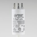 3,5uF 475V Betriebskondensator Motorkondensator mit 6,3 mm Flachstecker Ducati 416170664