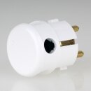 Kopp Schutzkontakt Winkelstecker Arktisweiß 16A 230V für Kabel bis 3x1,5 mm² 1785.0200.7