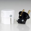 Kopp Schutzkontakt Winkelstecker Arktisweiß 16A 230V für Kabel bis 3x1,5 mm² 1785.0200.7
