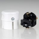 Kopp Schutzkontakt Winkelstecker Arktisweiß 16A 230V für Kabel bis 3x1,5 mm² 1785.0200.7