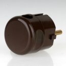 Kopp Schutzkontakt Winkelstecker Braun 16A 230V für Kabel bis 3x1,5 mm² 1785.0600.1