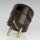 Kopp Schutzkontakt Winkelstecker Braun 16A 230V für Kabel bis 3x1,5 mm² 1785.0600.1