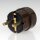Kopp Schutzkontakt Winkelstecker Braun 16A 230V für Kabel bis 3x1,5 mm² 1785.0600.1