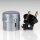 Kopp Schutzkontakt Winkelstecker Silber 16A 230V für Kabel bis 3x1,5 mm² 1785.2000.9