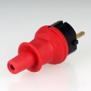 Kopp Schutzkontakt-Stecker mit Knickschutz IP44 Rot Bruchfest 16A 250V 1730.1200.4