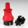 Kopp Schutzkontakt-Stecker mit Knickschutz IP44 Rot Bruchfest 16A 250V 1730.1200.4