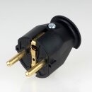 Kopp Schutzkontakt-Stecker Schwarz 16A 250V IP20 für Kabel bis 3x1,5 mm² 1757.0500.3