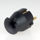Kopp Schutzkontakt-Stecker Schwarz 16A 250V IP20 für Kabel bis 3x1,5 mm² 1757.0500.3