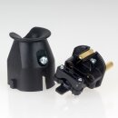 Kopp Schutzkontakt-Stecker Schwarz 16A 250V IP20 für Kabel bis 3x1,5 mm² 1757.0500.3