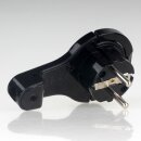 Kopp Schutzkontakt Winkelstecker Extra Flach Schwarz 16A 250V für Kabel bis 1,5 mm² 1720.0503.0