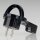 Kopp Schutzkontakt Winkelstecker Extra Flach Schwarz 16A 250V für Kabel bis 1,5 mm² 1720.0503.0