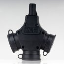 PCE 3-fach Schutzkontakt-Kupplung Schwarz 16A 250V 3500W...