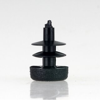 Rohrstopfen Kunststoff schwarz für Rundrohre 10mm Außendurchmesser