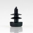 Rohrstopfen Kunststoff schwarz für Rundrohre 10mm Außendurchmesser