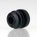 Rohrstopfen Kunststoff schwarz für Rundrohre 16mm Außendurchmesser