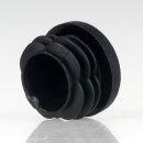 Rohrstopfen Kunststoff schwarz für Rundrohre 25mm Außendurchmesser