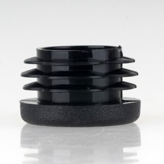 Rohrstopfen Kunststoff schwarz für Rundrohre 27mm Außendurchmesser