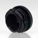 Rohrstopfen Kunststoff schwarz für Rundrohre 27mm Außendurchmesser