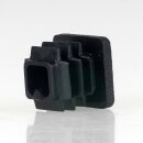 Rohrstopfen Kunststoff schwarz für Vierkantrohre 15x15mm