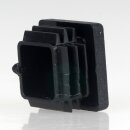 Rohrstopfen Kunststoff schwarz für Vierkantrohre 25x25mm