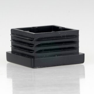 Rohrstopfen Kunststoff schwarz für Vierkantrohre 30x30mm