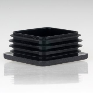 Rohrstopfen Kunststoff schwarz für Vierkantrohre 60x60mm