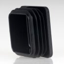 Rohrstopfen Kunststoff schwarz für Vierkantrohre 60x60mm