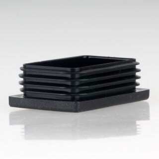 Rohrstopfen Kunststoff schwarz für Vierkantrohre 60x40mm