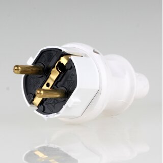Kopp Schutzkontakt-Stecker Weiß IP44 16A 250V für Kabel bis 3x1,5 mm² 1730.0200.7