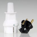Kopp Schutzkontakt-Stecker Weiß IP44 16A 250V für Kabel bis 3x1,5 mm² 1730.0200.7