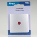 Kopp Paris Kontrollschalter Silber beleuchtet 10A 250VAC...
