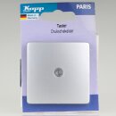 Kopp Paris Taster Silber ähnlich RAL 7040 beleuchtet...