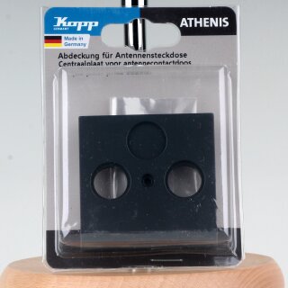 Kopp Athenis Abdeckung für Antennensteckdose TV/RF Anthrazit IP20 3735.1518.7
