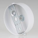 1-Loch Lampen-Baldachin Metall 80x25mm weiß mit Zugentlastung Kunststoff für 1 Lampenpendel