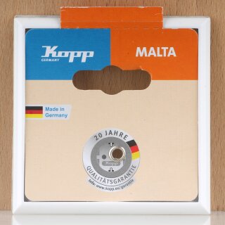 Kopp Malta Abdeckrahmen 1-fach Arktisweiß 80x80 mm 3091.1306.3