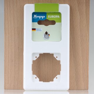 Kopp Europa Abdeckrahmen 2-fach Arktisweiß 152x80 mm 3032.1306.0