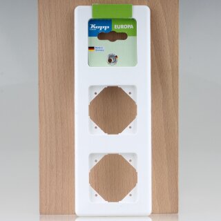 Kopp Europa Abdeckrahmen 3-fach Arktisweiß 223x80 mm 3033.1306.3