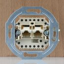 Kopp Universal UAE-Anschlussdose 2-fach 8-polig RJ11/RJ12/RJ45 ISDN-fähig UP 1162.0018.1