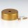 REV Lampen Verteilerbaldachin-Set Kunststoff Gold Ø 66 mm mit Zugentlastung 0513363777