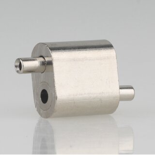 Drahtseilhalter Doppel-Seilstopper Gripper 18×18×10mm mit Schnellspannfunktion Messing vernickelt