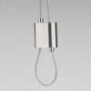 Drahtseilhalter Doppel-Seilstopper Gripper 18×18×10mm mit Schnellspannfunktion Messing vernickelt