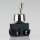 Lampen Einbau-Kippschalter mit Metallhebel 2A/250 V AC AN/AUS für 6mm Einbaudurchmesser