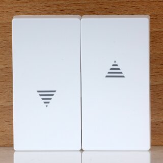 Merten Doppelwippe für Rollladenschalter und Taster Aktivweiß 55×55mm System M 432425/30238