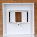 Merten Zentralplatte für TAE / Audio / USB Aktivweiß glänzend 55×55mm System M 296025 / 30239