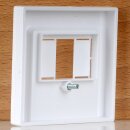 Merten Zentralplatte für TAE / Audio / USB Aktivweiß glänzend 55×55mm System M 296025 / 30239