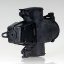 Unitec Gummi Schutzkontakt 3-Wege-Kupplung 16A 250V mit Klappdeckel IP44 schwarz 44220L