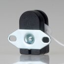 Einbau-Zugschalter 1-polig EIN/AUS 2A/250V AC für Lampen – 27×15×12mm mit Befestigungsplatte