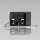 Einbau-Zugschalter 1-polig EIN/AUS 2A/250V AC für Lampen – 27×15×12mm mit Befestigungsplatte