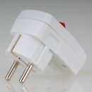 Unitec Schutzkontakt-Winkelstecker mit Schalter orange...