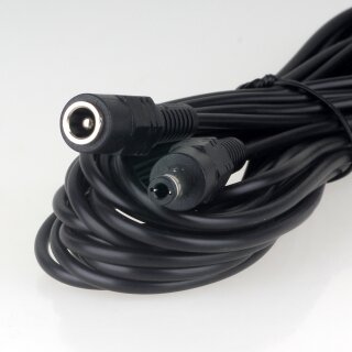 DC Netzteil Verlängerungskabel 5 Meter 5,5 × 2,5 mm Hohlstecker / Kupplung 12 V DC COM 5863156